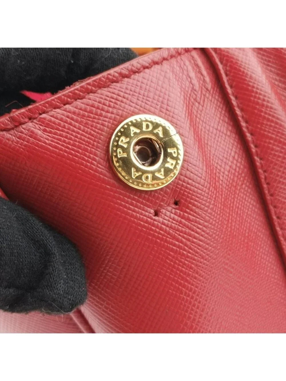 Prada Galleria Orange Red Saffiano Leather 31 Shoulder Bag